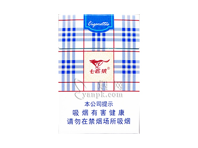七匹狼(蓝带中支)香烟价格表_多少钱一盒-第1张图片