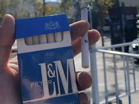 LM(硬蓝美国免税版)香烟价格表_LM BLUE PACK,美免硬蓝LM多少钱一盒5